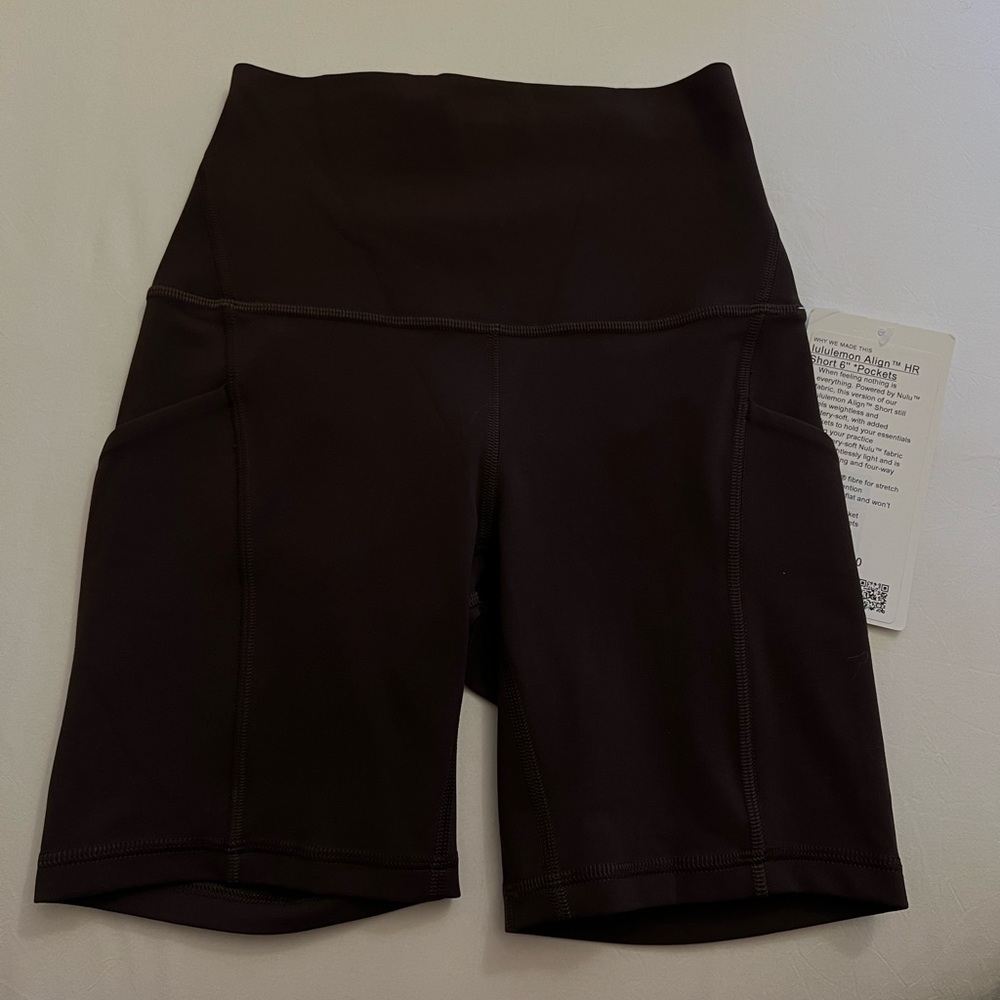 Lululemon Align High Rise Short with pockets